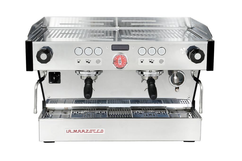 La Marzocco Linea PB 2 Group AV ABR Front View from Roasted Brown